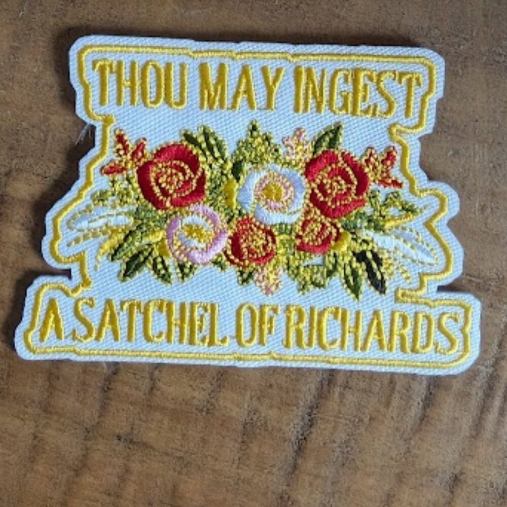 Thou may ingest a satchel of Richards embroidered patch